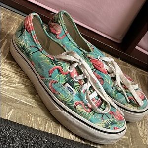 Flaming Vans size 6.5